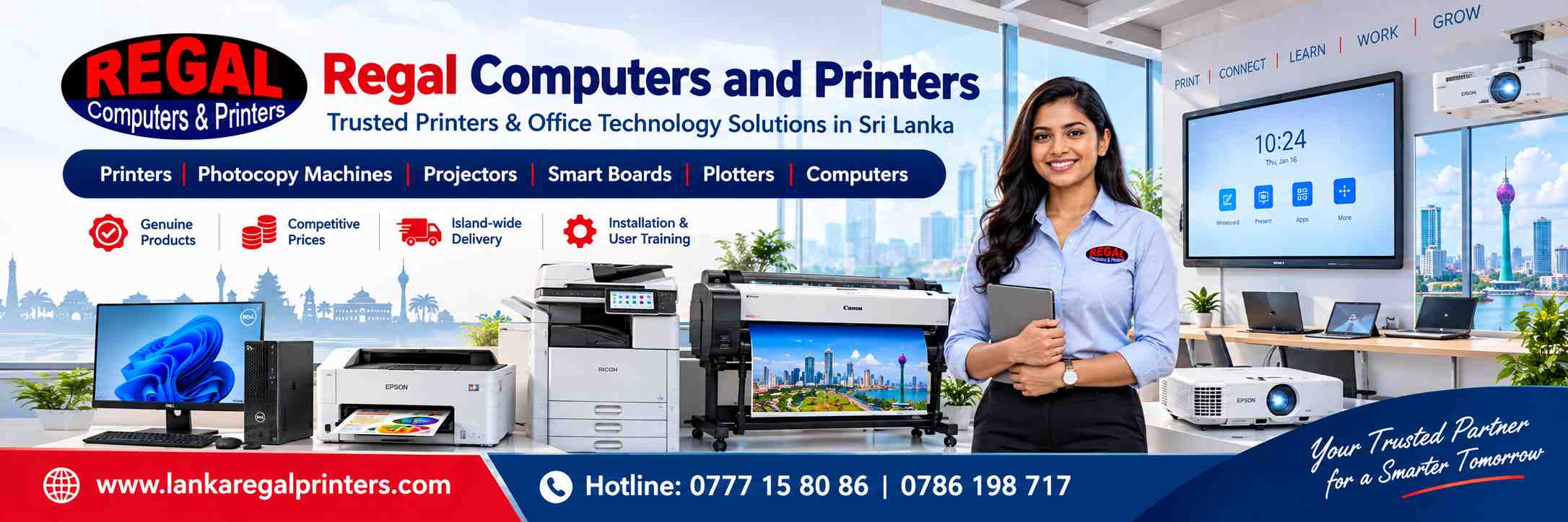 Regal Computers and Printers. Printers Photocopy Machine, Projectors, Smart Boards,