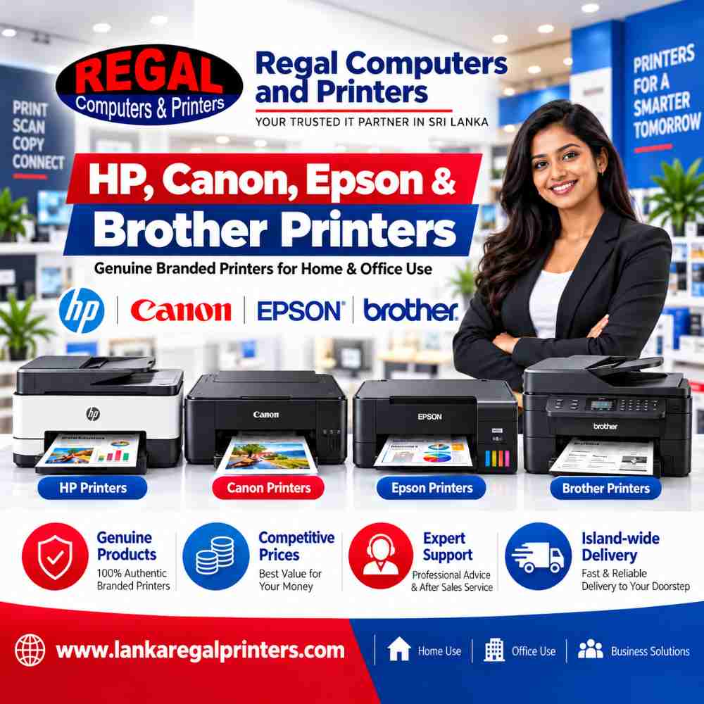 Regal Computers and Printers. Canon, Epson, HP, Brother Printers